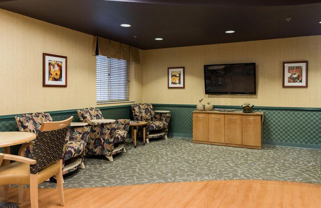 Internet cafe seating area